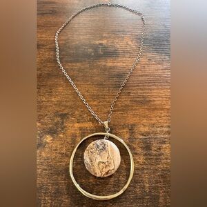 Artistic Gold and Brown Bohemian Necklace